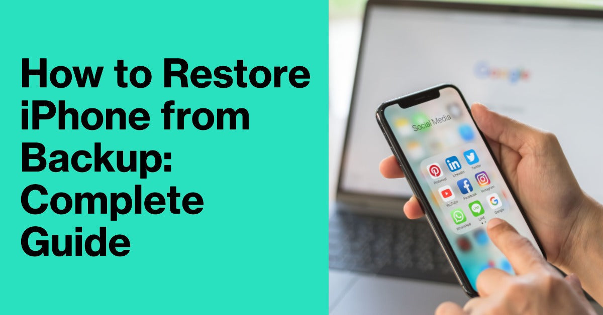 A featured blog post image for an article all about how to restore iPhone from backup