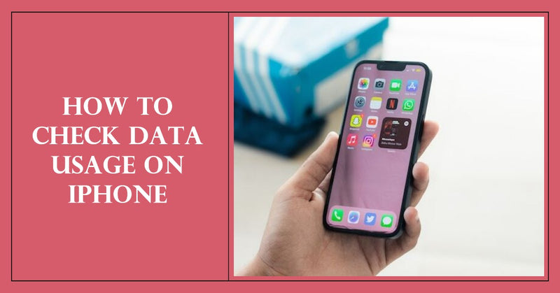A featured blog post image for an article about How to Check Data Usage on iPhone