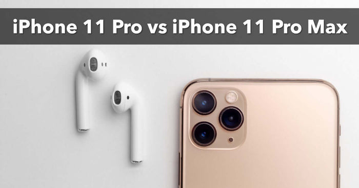 a featured image for a buyer's guide on the iPhone 11 Pro vs iPhone 11 Pro Max