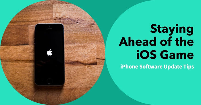 A featured blog post image for an article talking all about iPhone software update tips