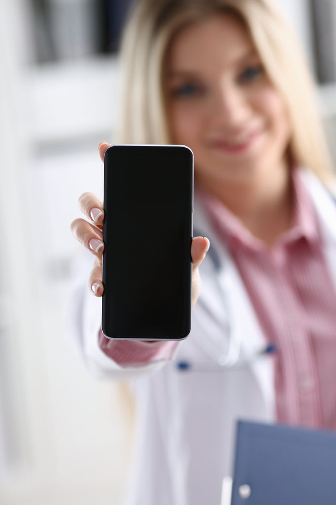 doctor-holding-smartphone-samsung-galaxy
